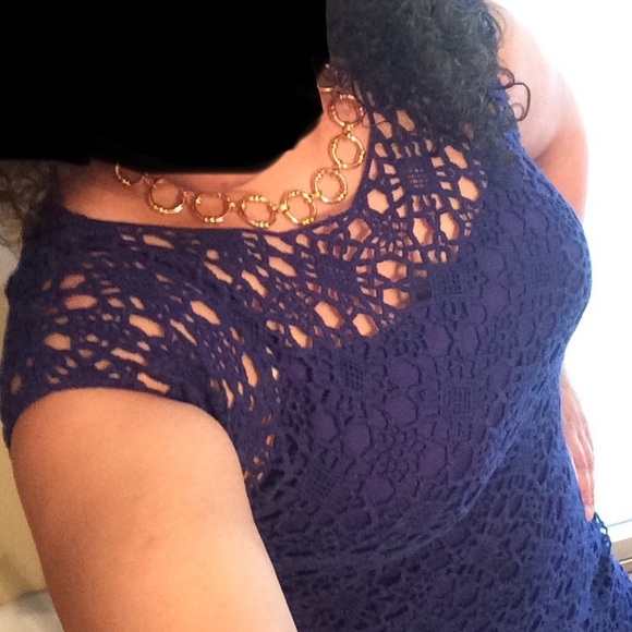 Lauren by Ralph Lauren crochet mini dress with slip - Picture 5 of 10